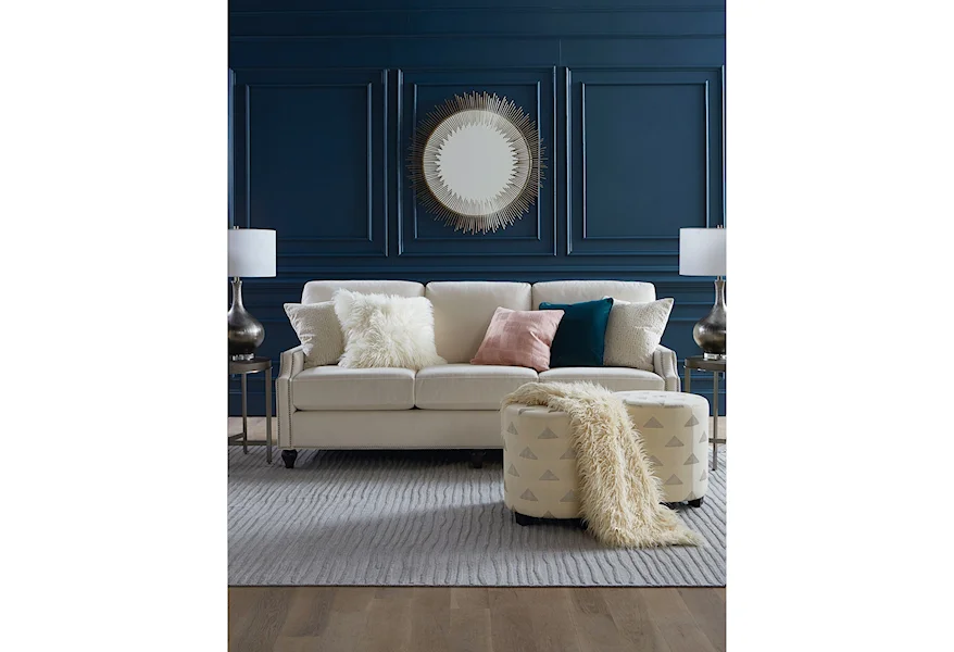 Custom Upholstery Customizable Classic Sofa by Bassett at Esprit Decor Home Furnishings